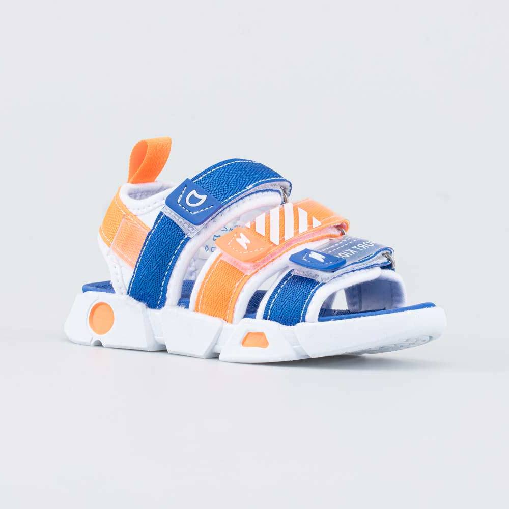 Детская обувь Капика Котофей 324046-11 синий-оранж
